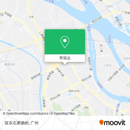 留东石磨肠粉地图