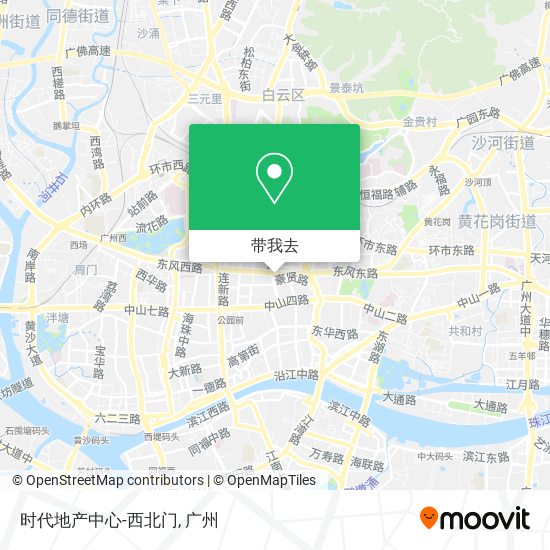 时代地产中心-西北门地图