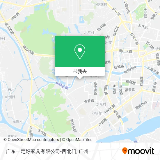 广东一定好家具有限公司-西北门地图