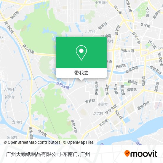 广州天勤纸制品有限公司-东南门地图