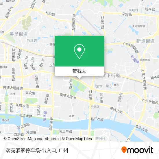 茗苑酒家停车场-出入口地图
