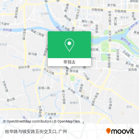 桂华路与镇安路五街交叉口地图