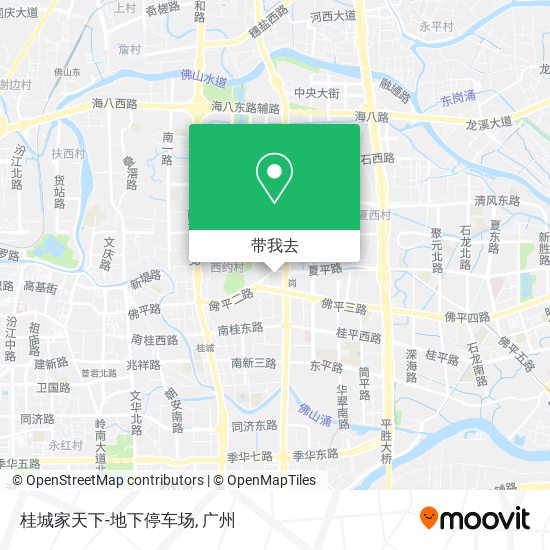 桂城家天下-地下停车场地图