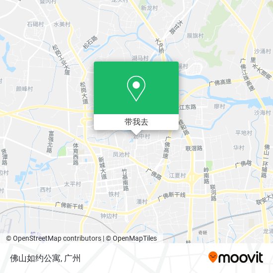 佛山如约公寓地图