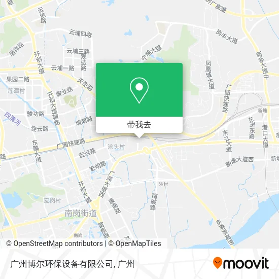 广州博尔环保设备有限公司地图