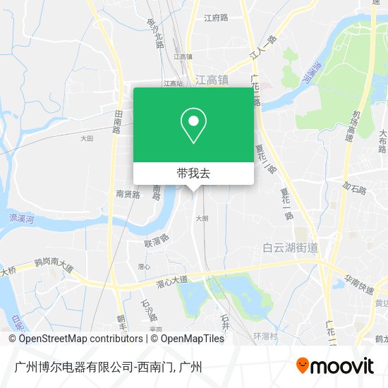 广州博尔电器有限公司-西南门地图