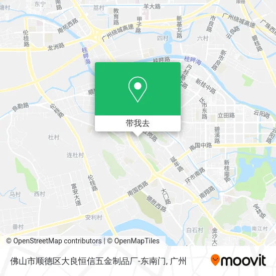 佛山市顺德区大良恒信五金制品厂-东南门地图