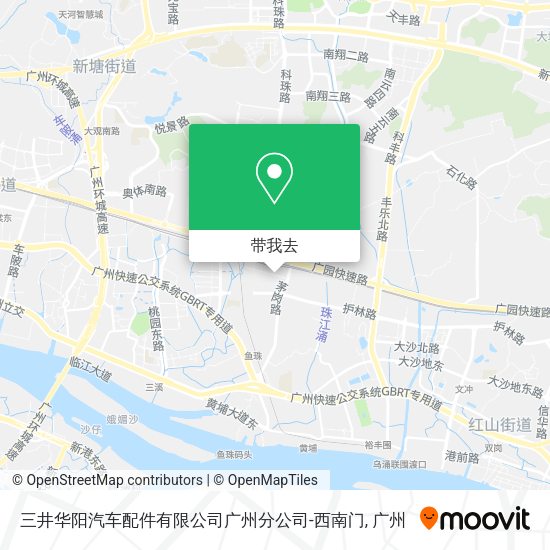 三井华阳汽车配件有限公司广州分公司-西南门地图