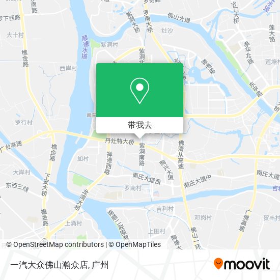 一汽大众佛山瀚众店地图