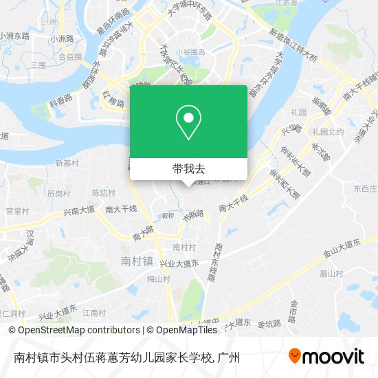 南村镇市头村伍蒋蕙芳幼儿园家长学校地图