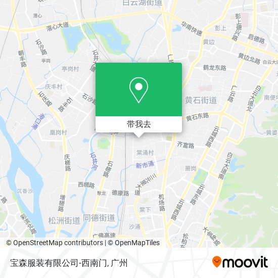 宝森服装有限公司-西南门地图