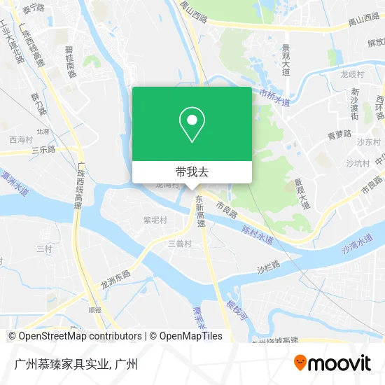 广州慕臻家具实业地图