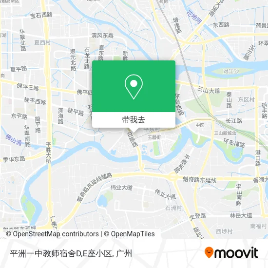 平洲一中教师宿舍D,E座小区地图