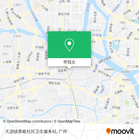 大沥镇黄岐社区卫生服务站地图