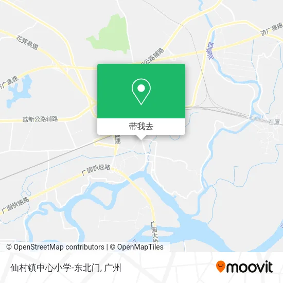 仙村镇中心小学-东北门地图