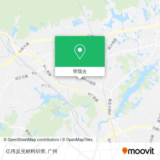 亿伟反光材料织带地图
