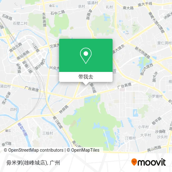 毋米粥(雄峰城店)地图