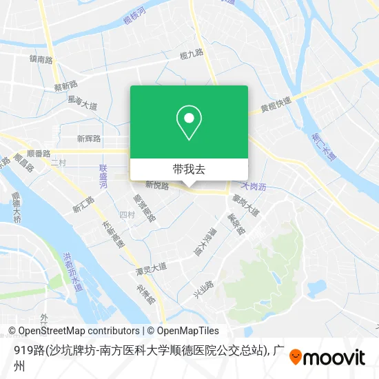 919路(沙坑牌坊-南方医科大学顺德医院公交总站)地图