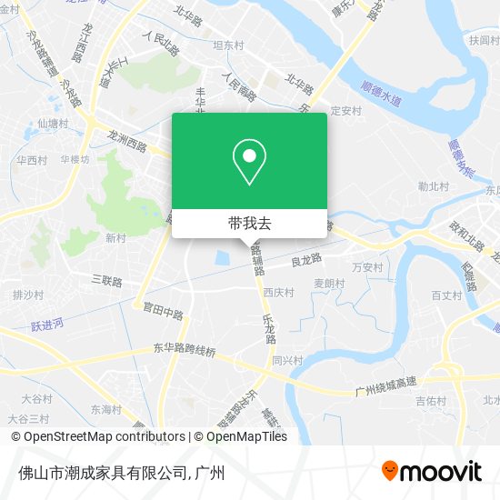 佛山市潮成家具有限公司地图