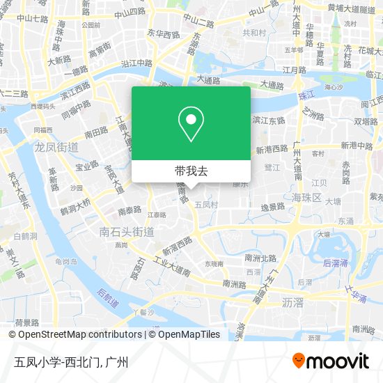 五凤小学-西北门地图