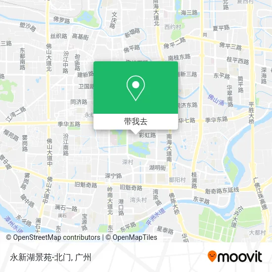 永新湖景苑-北门地图