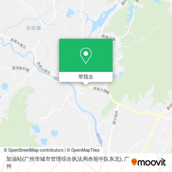 加油站(广州市城市管理综合执法局赤坭中队东北)地图