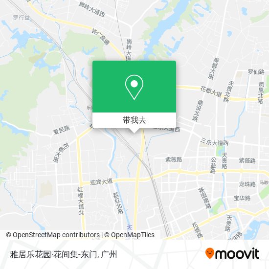 雅居乐花园·花间集-东门地图