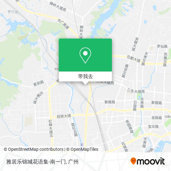 雅居乐锦城花语集-南一门地图
