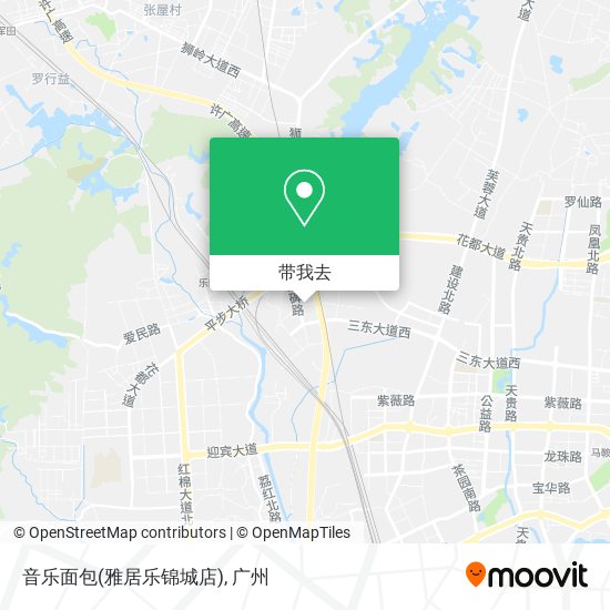 音乐面包(雅居乐锦城店)地图