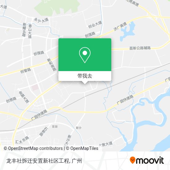 龙丰社拆迁安置新社区工程地图