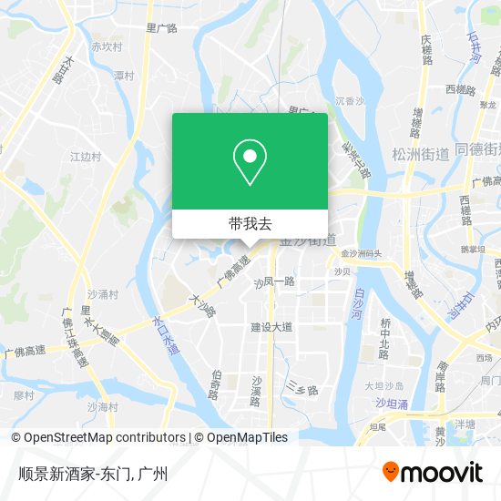 顺景新酒家-东门地图