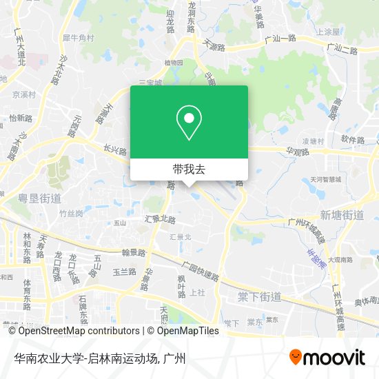 华南农业大学-启林南运动场地图