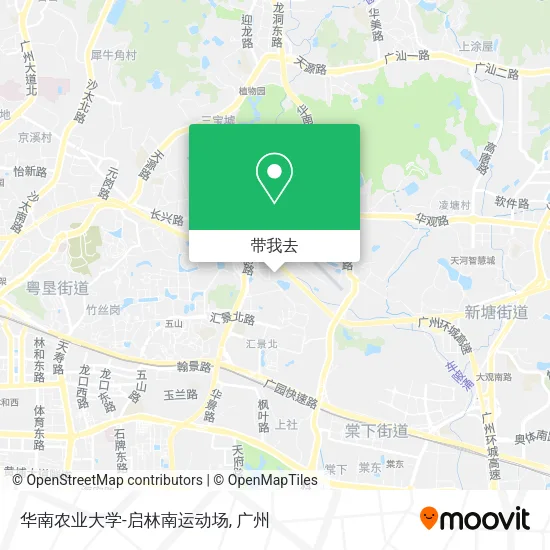 华南农业大学-启林南运动场地图