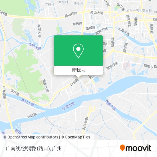 广南线/沙湾路(路口)地图