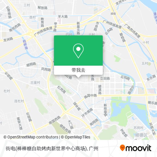 街电(棒棒糖自助烤肉新世界中心商场)地图