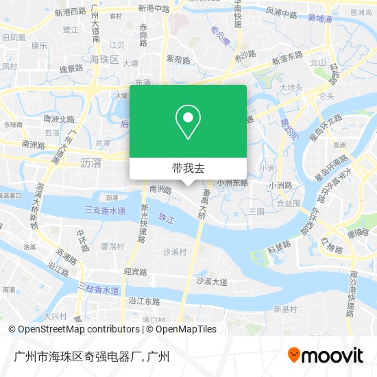 广州市海珠区奇强电器厂地图