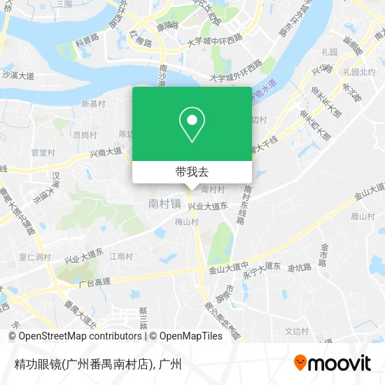 精功眼镜(广州番禺南村店)地图