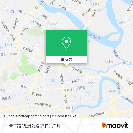 工业三路/龙洲公路(路口)地图