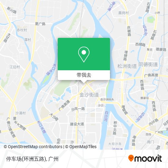 停车场(环洲五路)地图