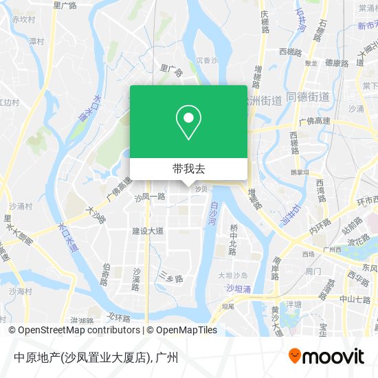 中原地产(沙凤置业大厦店)地图