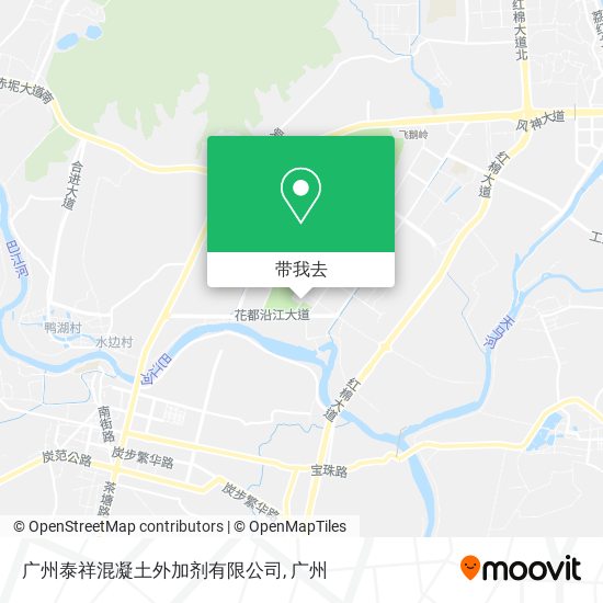 广州泰祥混凝土外加剂有限公司地图