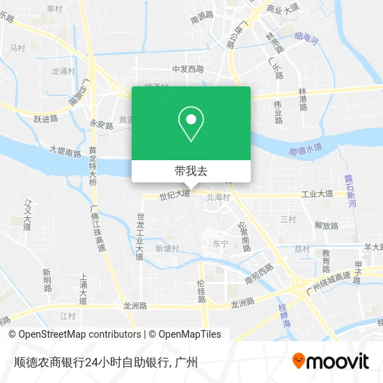 顺德农商银行24小时自助银行地图