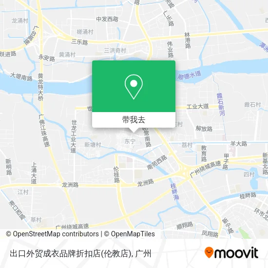 出口外贸成衣品牌折扣店(伦教店)地图
