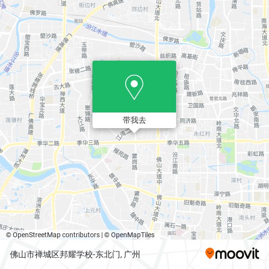 佛山市禅城区邦耀学校-东北门地图