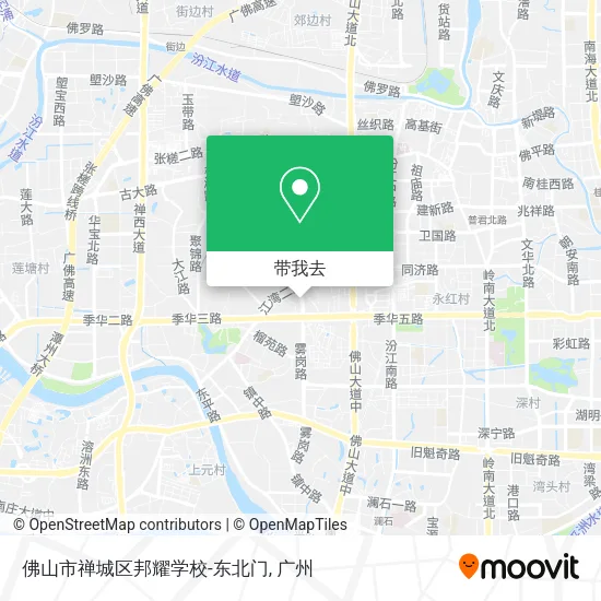 佛山市禅城区邦耀学校-东北门地图
