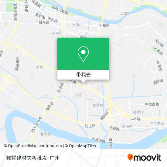 邦耀建材夹板批发地图