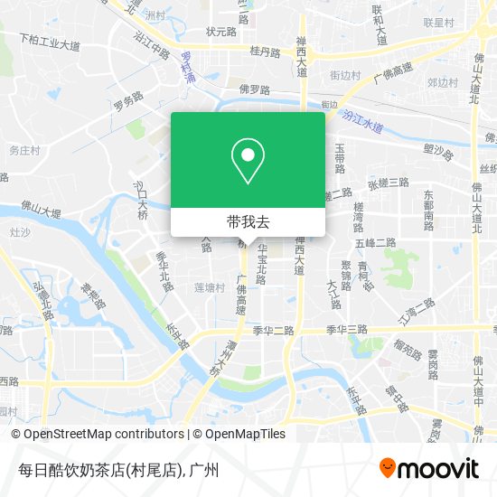 每日酷饮奶茶店(村尾店)地图