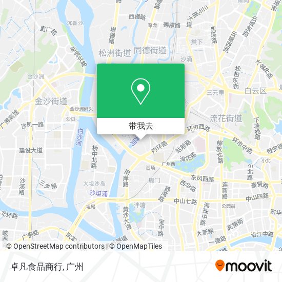 卓凡食品商行地图