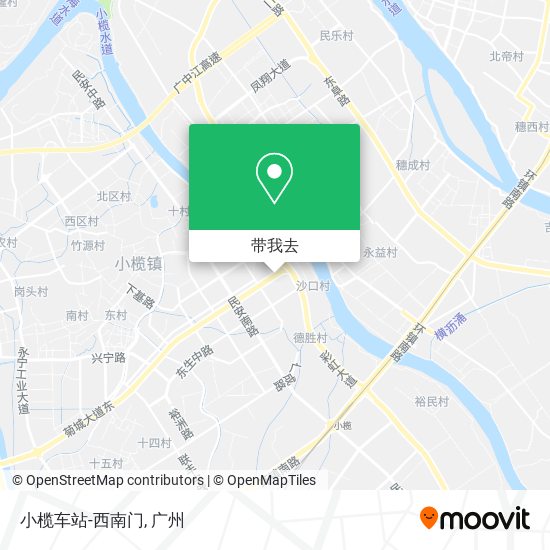 小榄车站-西南门地图