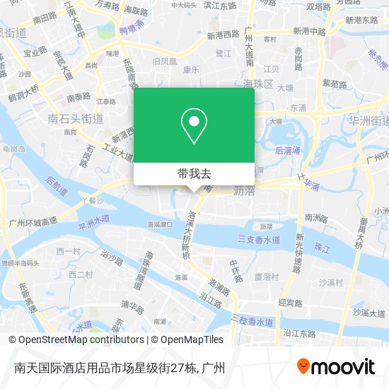 南天国际酒店用品市场星级街27栋地图